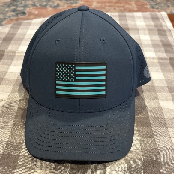 Blue American Flag Men's Hat Branded Bills - Picture 1 of 5